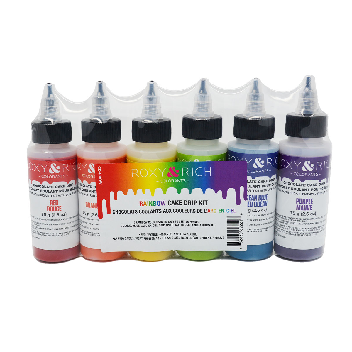 Ensemble Coulis chocolatés pour desserts (Cake drip)